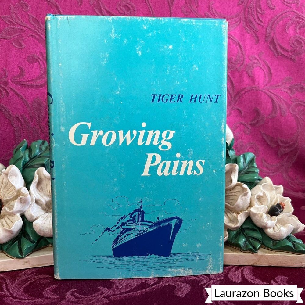 1968 Growing Pains by Tiger Hunt, Signed First Edition Book with Dust Jacket